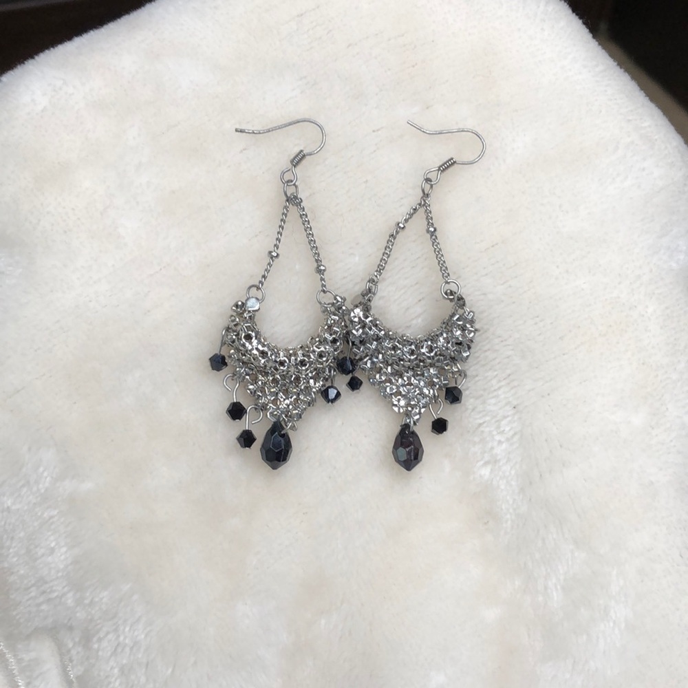 Silver earrings